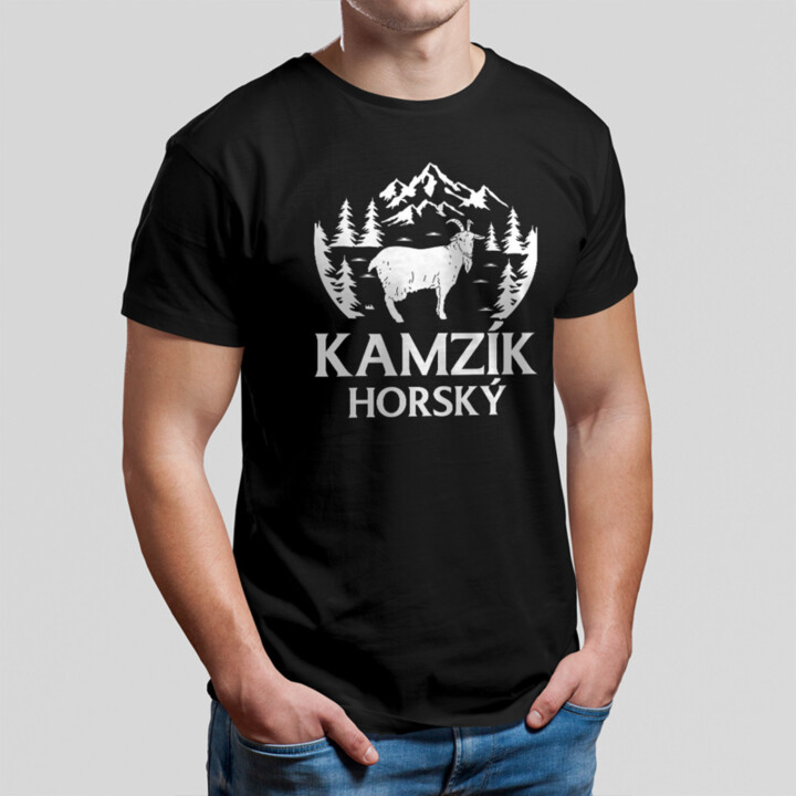 Kamzík horský - pánské tričko s potiskem