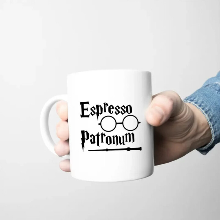 Espresso Patronum - hrnek s potiskem