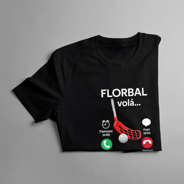 Florbal volá, musím jít - dámské tričko s potiskem
