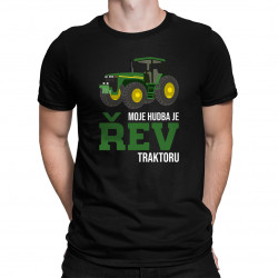 Moje hudba je řev traktoru - pánské tričko s potiskem