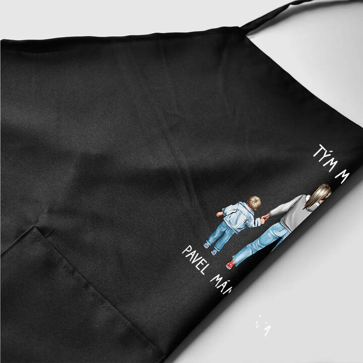 Tým mámy - zástěra - personalizovaný produkt