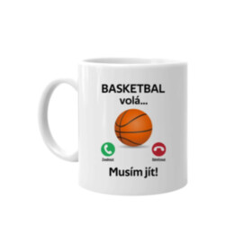Volejbal volá, musím jít - hrnek s potiskem