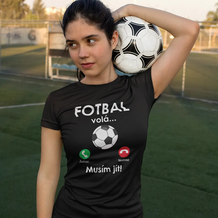Fotbal volá, musím jít  - dětské tričko s potiskem