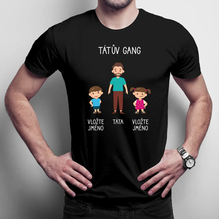Tátův Gang - pánské tričko s potiskem