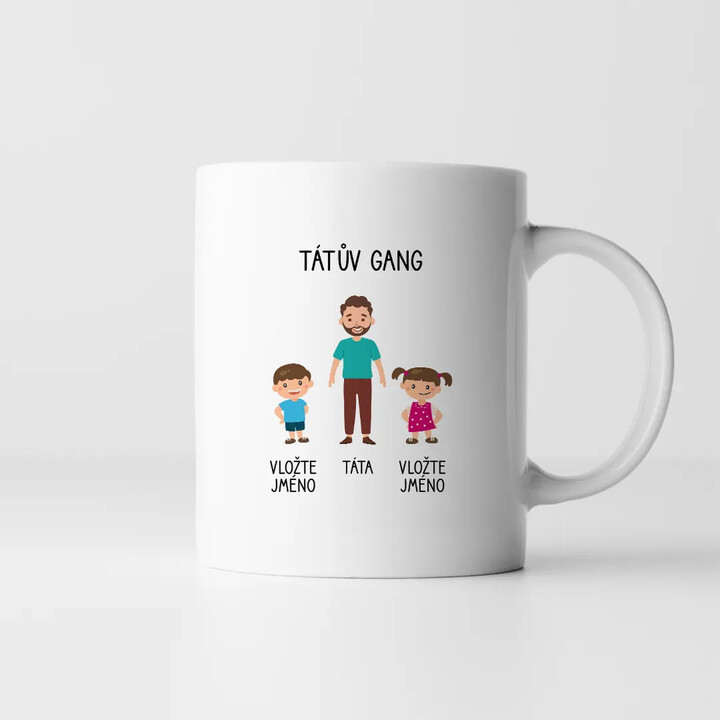 Tátův Gang - hrnek s potiskem