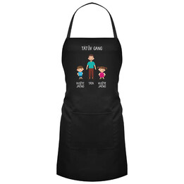 Tátův Gang - zástěra - personalizovaný produkt