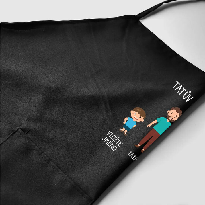 Tátův Gang - zástěra - personalizovaný produkt