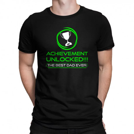 Achievement unlocked - the best dad ever - pánské tričko s potiskem