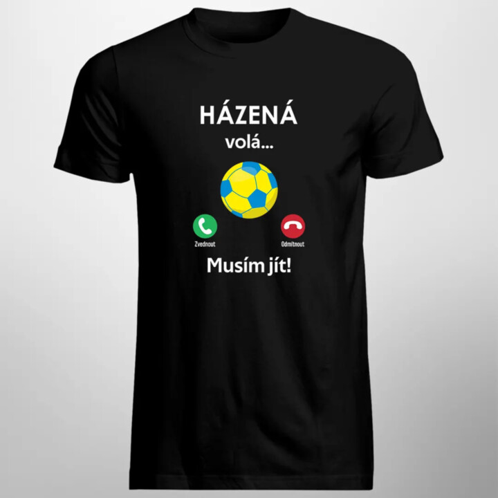Házená volá, musím jít - pánské tričko s potiskem