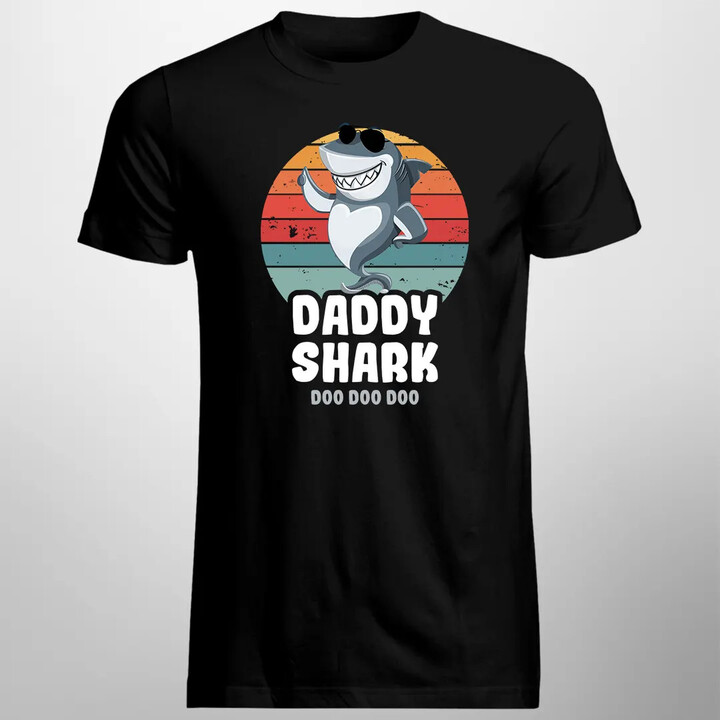 Daddy shark (doo doo doo) - pánské tričko s potiskem