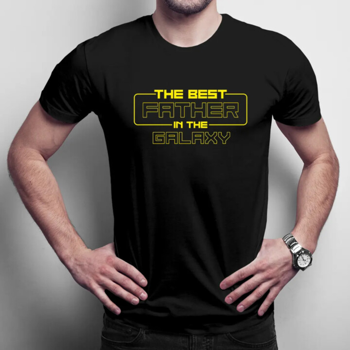 The best father in the galaxy (verze 2) - pánské tričko s potiskem