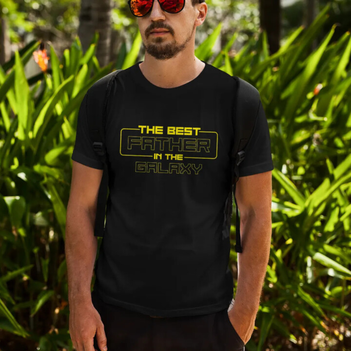 The best father in the galaxy (verze 2) - pánské tričko s potiskem