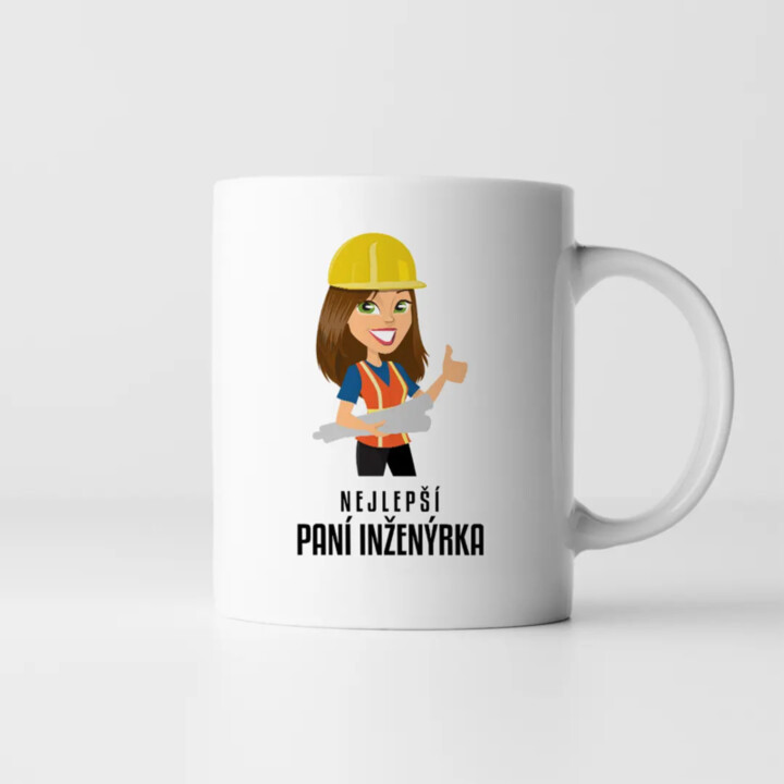 Nejlepší paní inženýrka - hrnek s potiskem