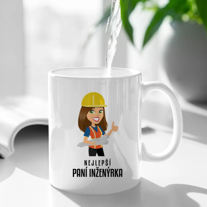 Nejlepší paní inženýrka - hrnek s potiskem