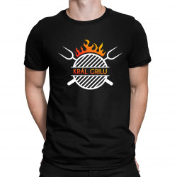 Král grilu - pánské tričko s potiskem
