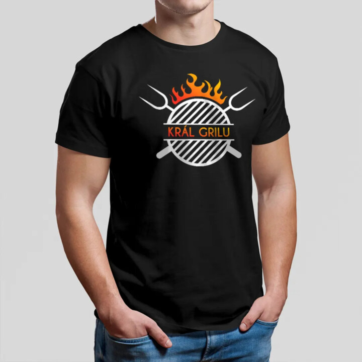 Král grilu - pánské tričko s potiskem