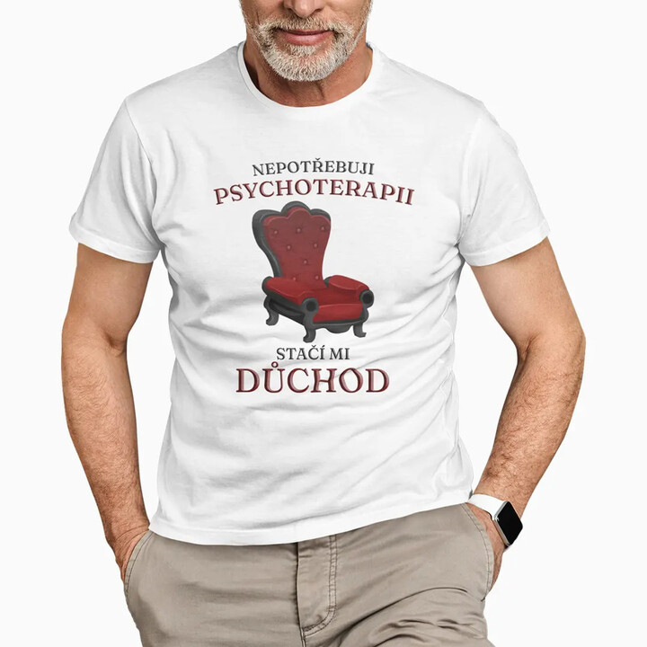 Jsem důchodce, mám prázdniny celý rok - pánské tričko s potiskem