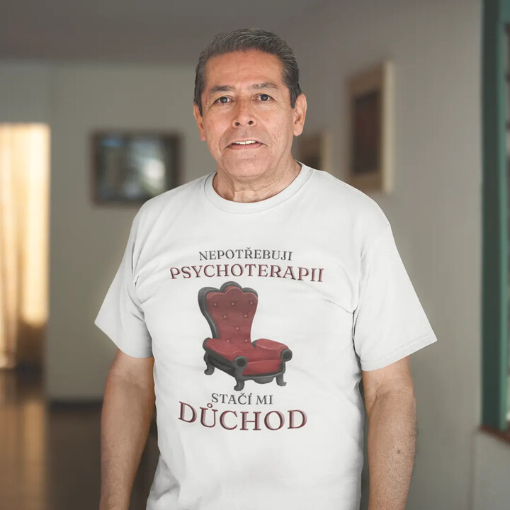 Jsem důchodce, mám prázdniny celý rok - pánské tričko s potiskem