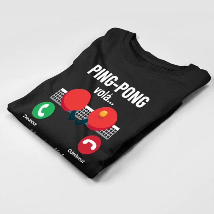 Ping pong volá, musím jít - dámské tričko s potiskem