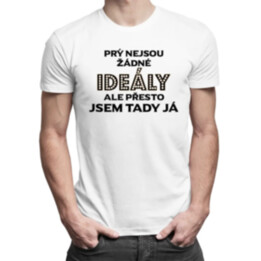 Prý nejsou žádné ideály, ale přesto jsem tady já - pánské tričko s potiskem