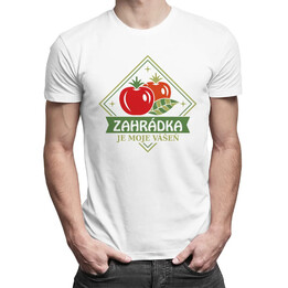 Zahrádka je moje vášeň - pánské tričko s potiskem