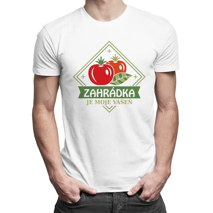 Zahrádka je moje vášeň - pánské tričko s potiskem