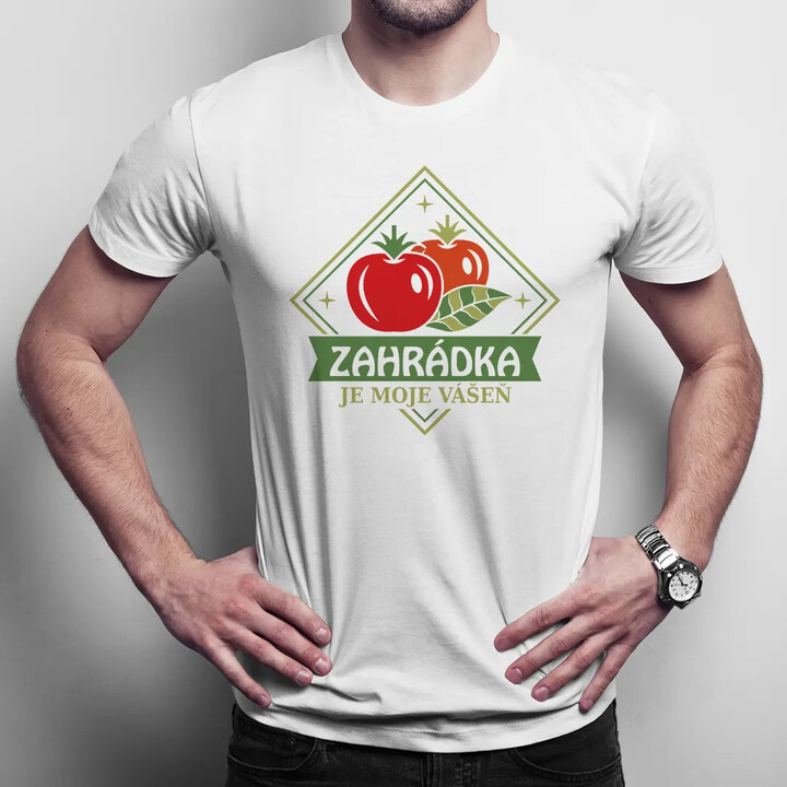Zahrádka je moje vášeň - pánské tričko s potiskem