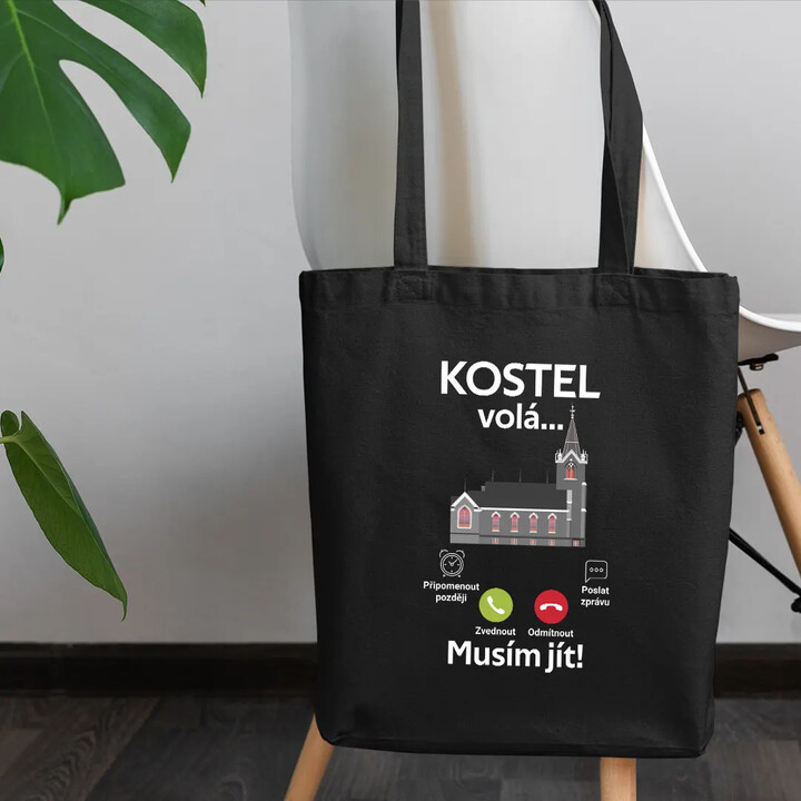 Kostel volá, musím jít - taška s potiskem