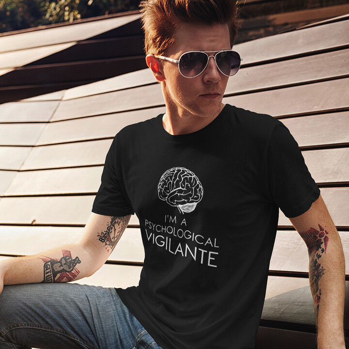 I’m a psychological vigilante - pánské tričko s motivem seriálu Terapie Pravdou