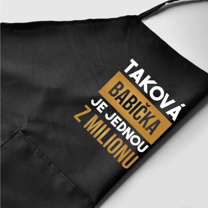 Taková babička je jednou z milionu - zástěra