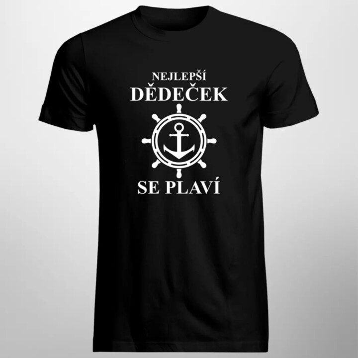 Nejlepší dědeček se plaví - pánské tričko s potiskem