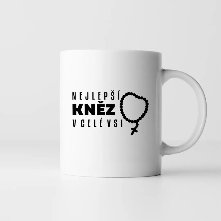Nejlepší kněz v celé vsi - hrnek s potiskem