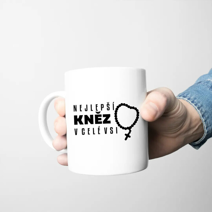 Nejlepší kněz v celé vsi - hrnek s potiskem