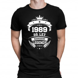 1989 Narození legendy 35 let - pánské tričko s potiskem