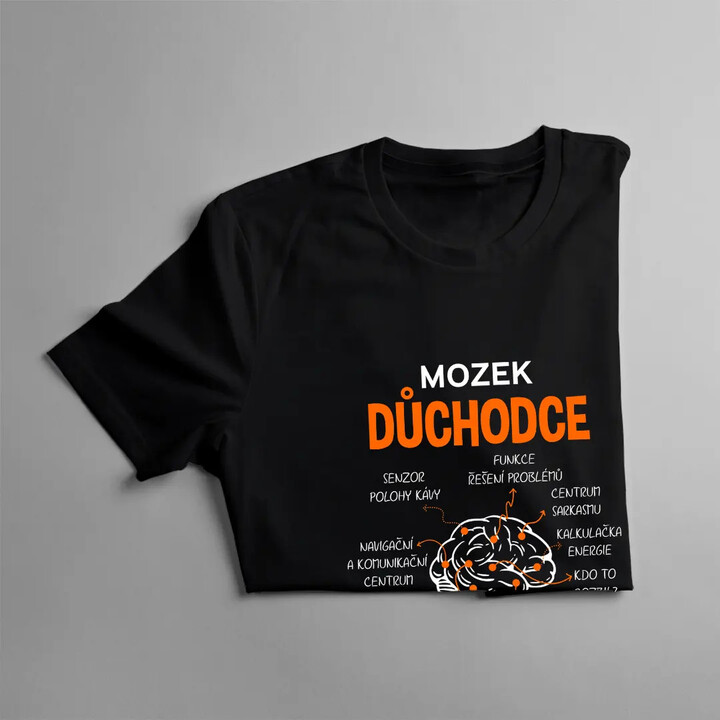 Mozek důchodce - pánské tričko s potiskem