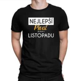 Nejlepší pivař se rodí v listopadu - pánské tričko s potiskem