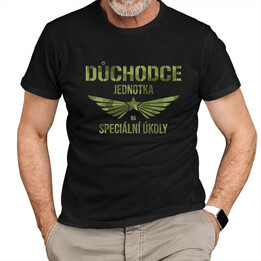 Důchodce - jednotka na speciální úkoly - pánské tričko s potiskem