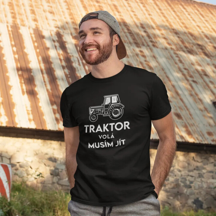 Traktor volá - pánské tričko s potiskem