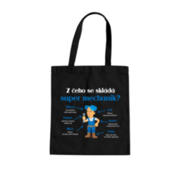 Z čeho se skládá super důchodce? - taška s potiskem