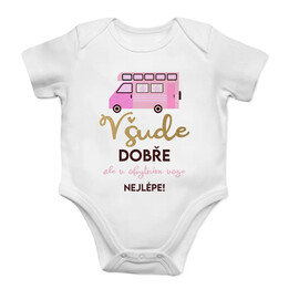 Všude dobře, ale v obytném voze nejlépe! - dětské body s potiskem