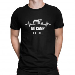 No camp, no life - pánské tričko s potiskem