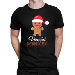 Vánoční perníček verze 2 - pánské tričko s potiskem