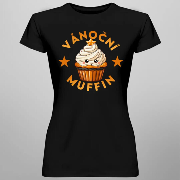 Vánoční muffin verze 2 - dámské tričko s potiskem