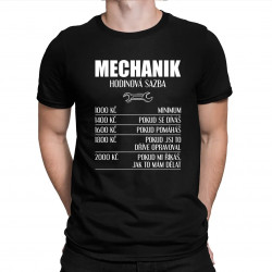 Mechanik - hodinová sazba verze 2 - pánské tričko s potiskem
