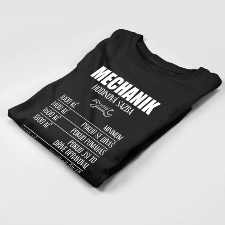 Mechanik - hodinová sazba - dámské tričko s potiskem