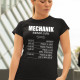 Mechanik - hodinová sazba - dámské tričko s potiskem