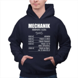 Mechanik - hodinová sazba verze 2 - pánská mikina s potiskem