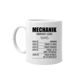 Mechanik - hodinová sazba verze 2 - hrnek s potiskem