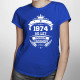 1974 Narození legendy 50 let - dámské tričko s potiskem