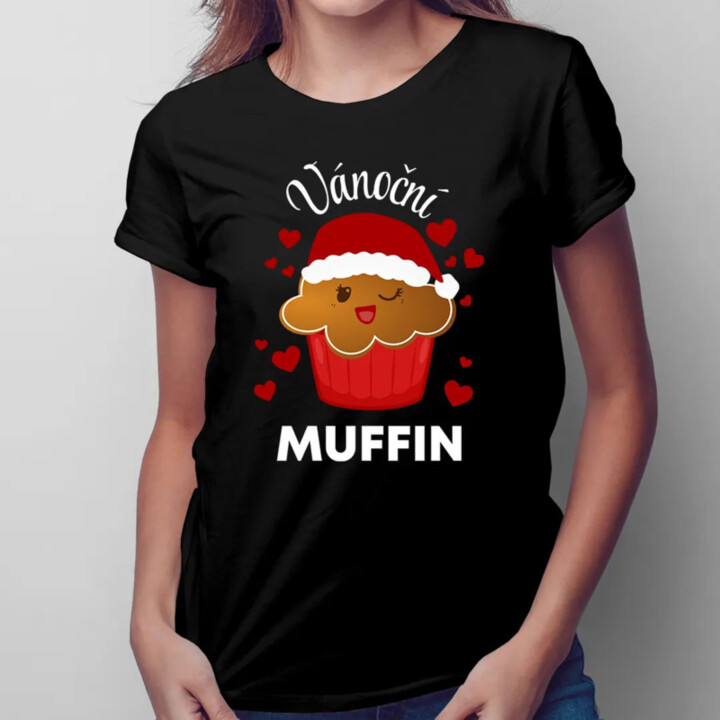 Vánoční muffin - dámské tričko s potiskem